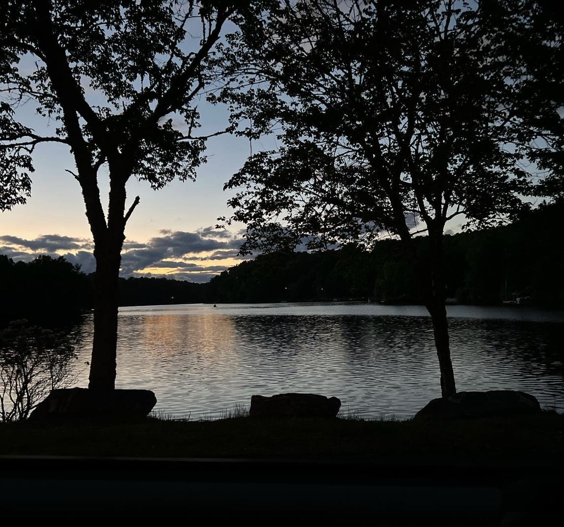 Lake Atagahi at sunset