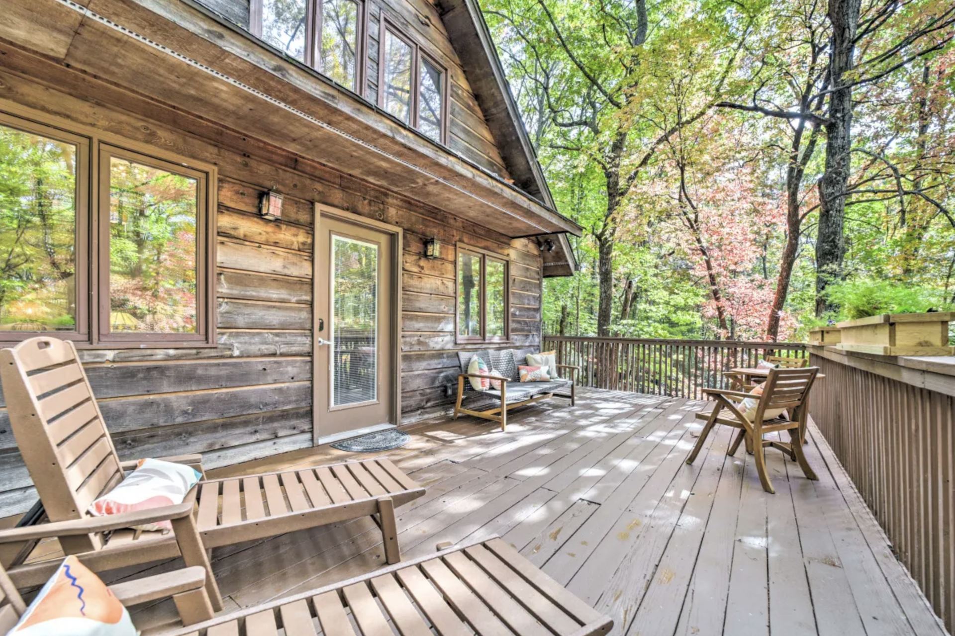 Deck with outdoor seating and dining